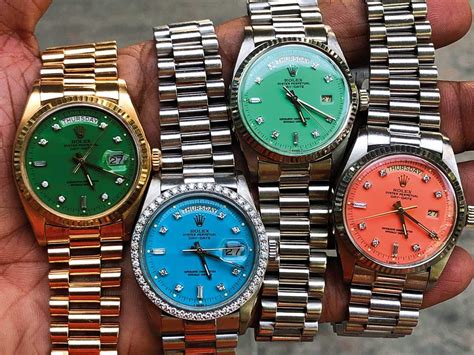 rolex face colors.